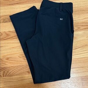 Under Armour Men's Black Straight-Leg Dress Pants